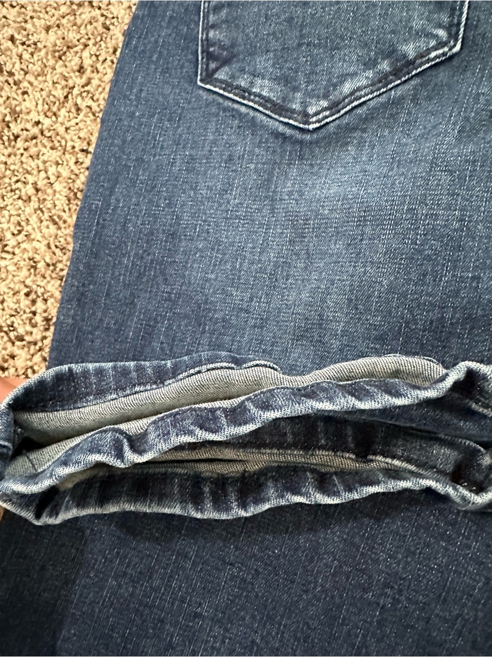 KanCan Dark Navy High-Waist Sailor Style Flare Jeans - Picture 9 of 9